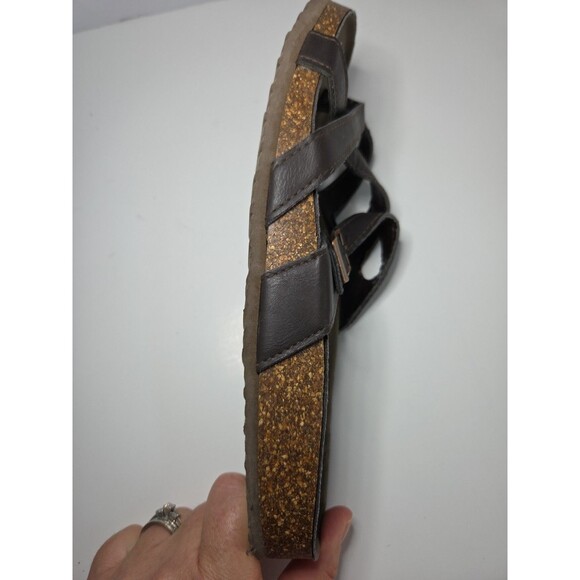 Madden girl Minimalist style strappy sandals with cork footbed size 10 boho - Picture 8 of 10